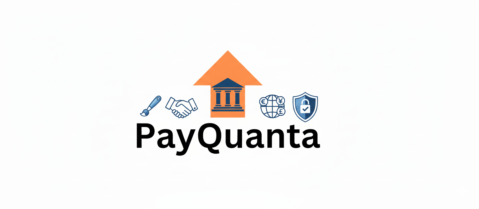 Infographic of PayQuanta's white label payment gateway features, showing branding/customization, PCI DSS compliance, fraud detection AI, multi-currency support, multiple payment methods (cards, crypto), API integration, real-time analytics, and quick merchant onboarding.